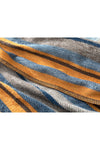 English Home Bold Stripe Cotton Single Blanket 150x200 Cm Mustard - Blue 3