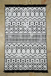 MaVaux Blaundus Series Double-Sided Fringed Ethnic Patterned Cotton Woven Rug 3