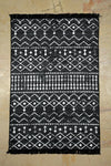 MaVaux Blaundus Series Double-Sided Fringed Ethnic Patterned Cotton Woven Rug 5