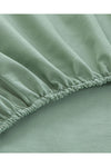 English Home Plain Cotton King Size Fitted Sheet Sage Green 3