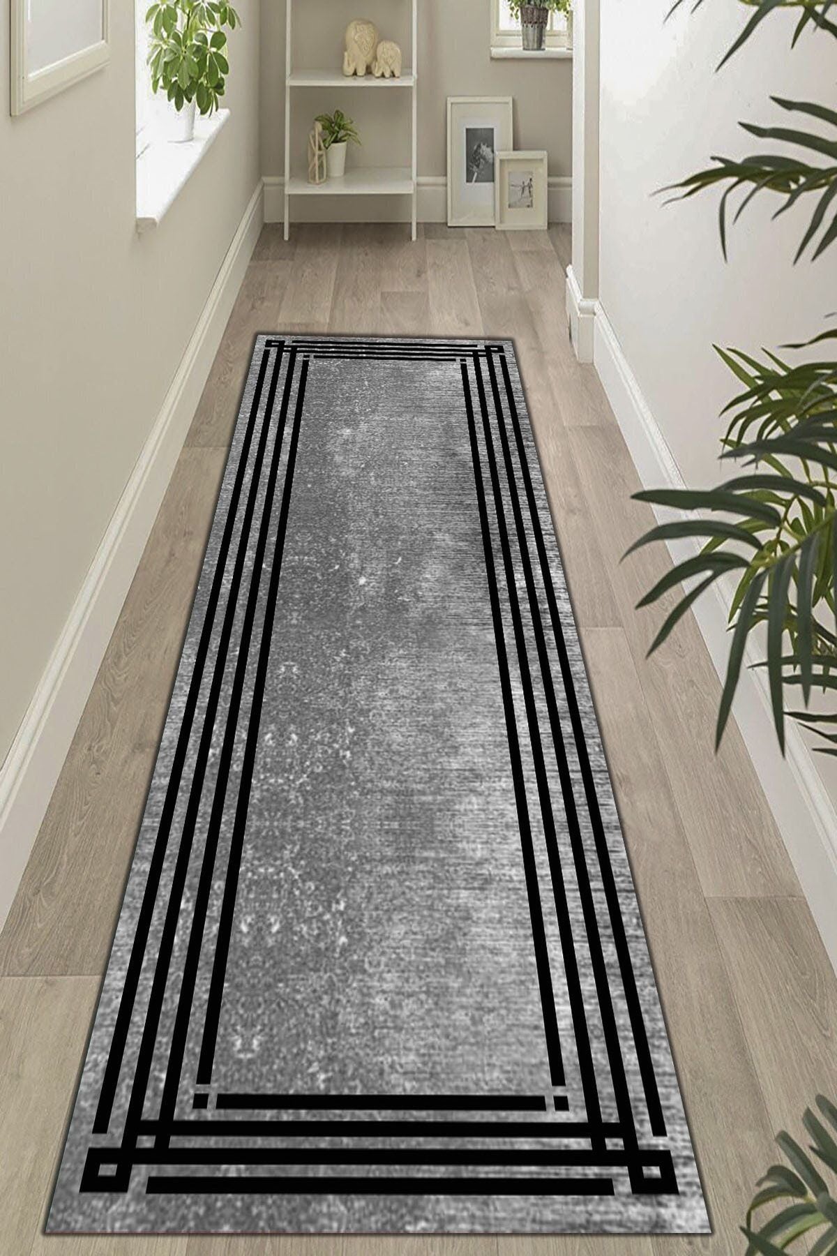 İNCİTEKS Modern New Season Non-Slip Base Digital Washable Runner And Living Room Carpet 1