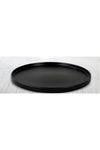 Keramika 27 Cm Stackable Serving Plate Matte Black 1