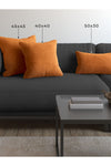 Demor Home Soft Series Orange Cushion Cover 1