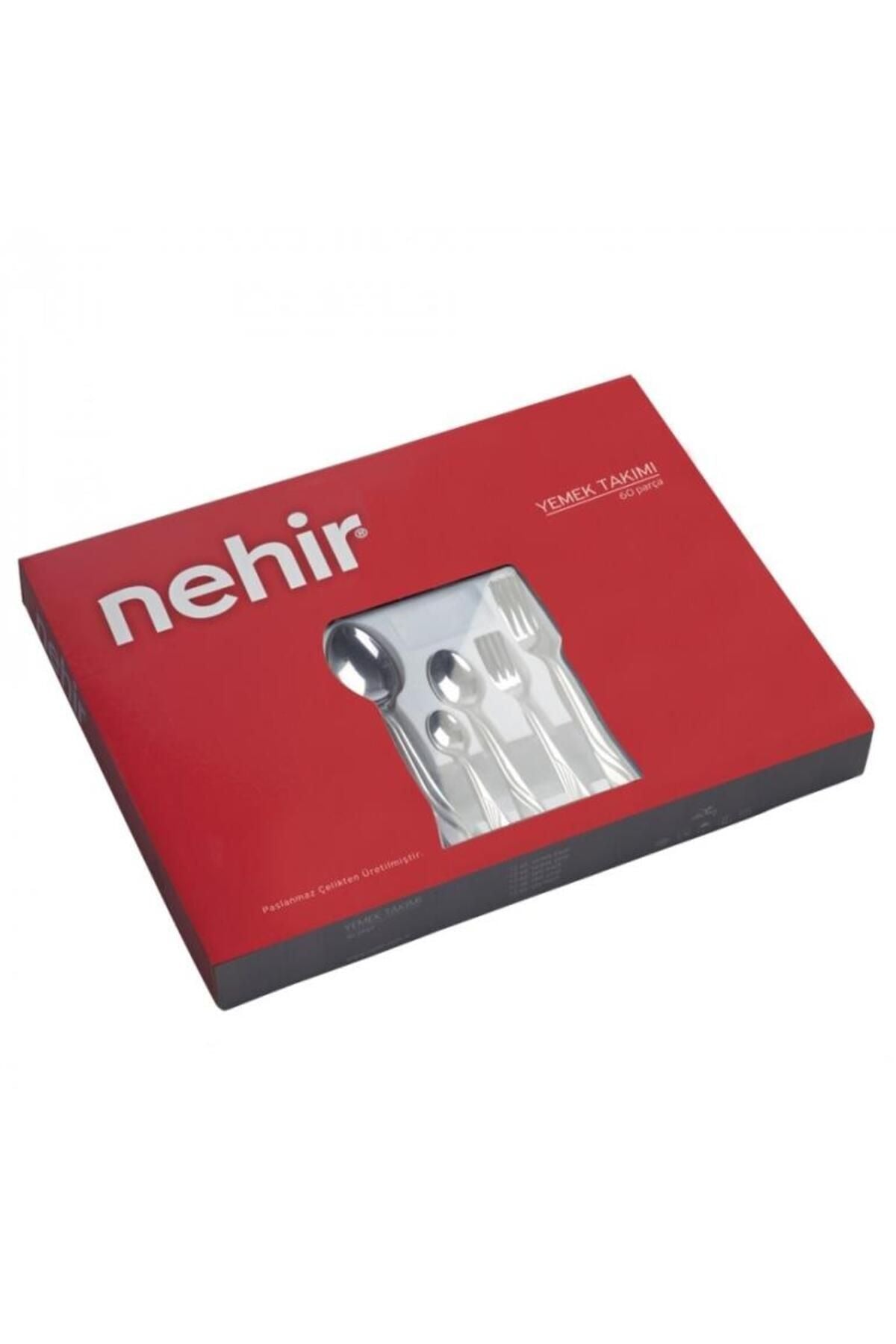 Nehir Deniz 60 Piece Plain 12 Person Cutlery Set 2