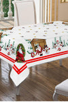 Cardea Merry Christmas Santa Claus Patterned Tablecloth 1