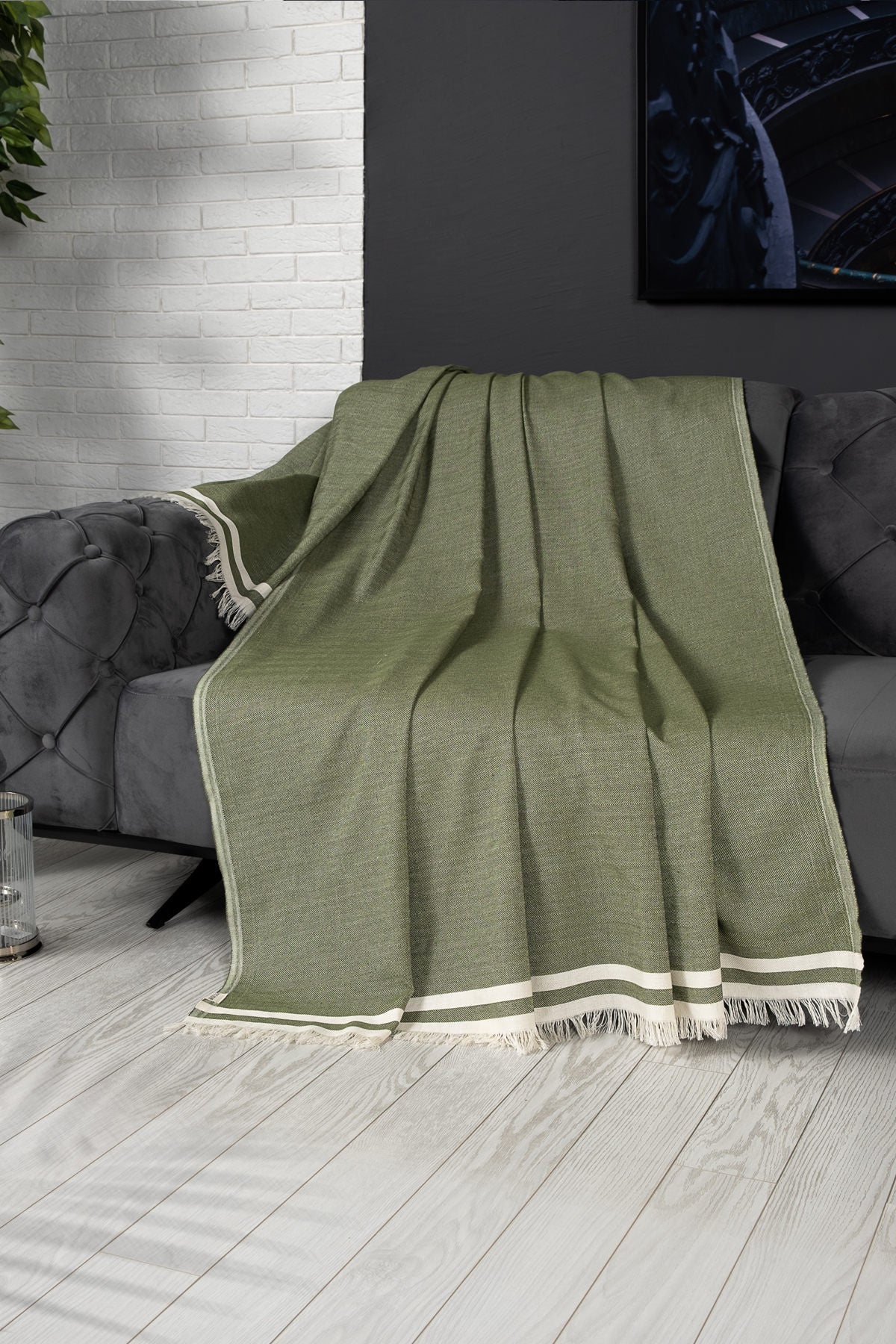 Sofa Cover Alinda - Green (170 x 300) Green 194DCH1938 1