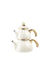 English Home Perro Enamel Mini Teapot 0.5 L + 1 L White 4