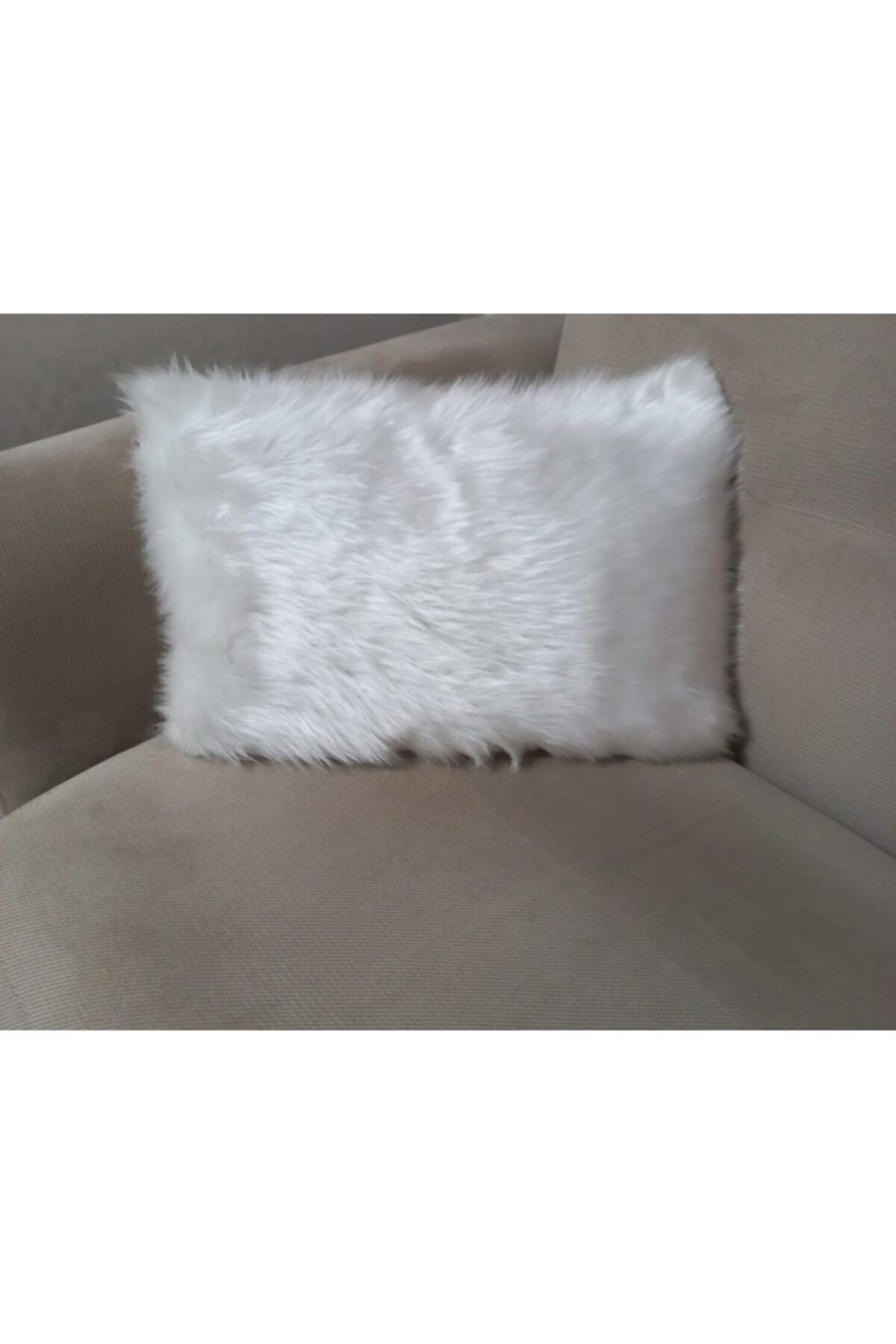 Lostello Home Rectangular Plush Pillow Cover-White-35*50 1