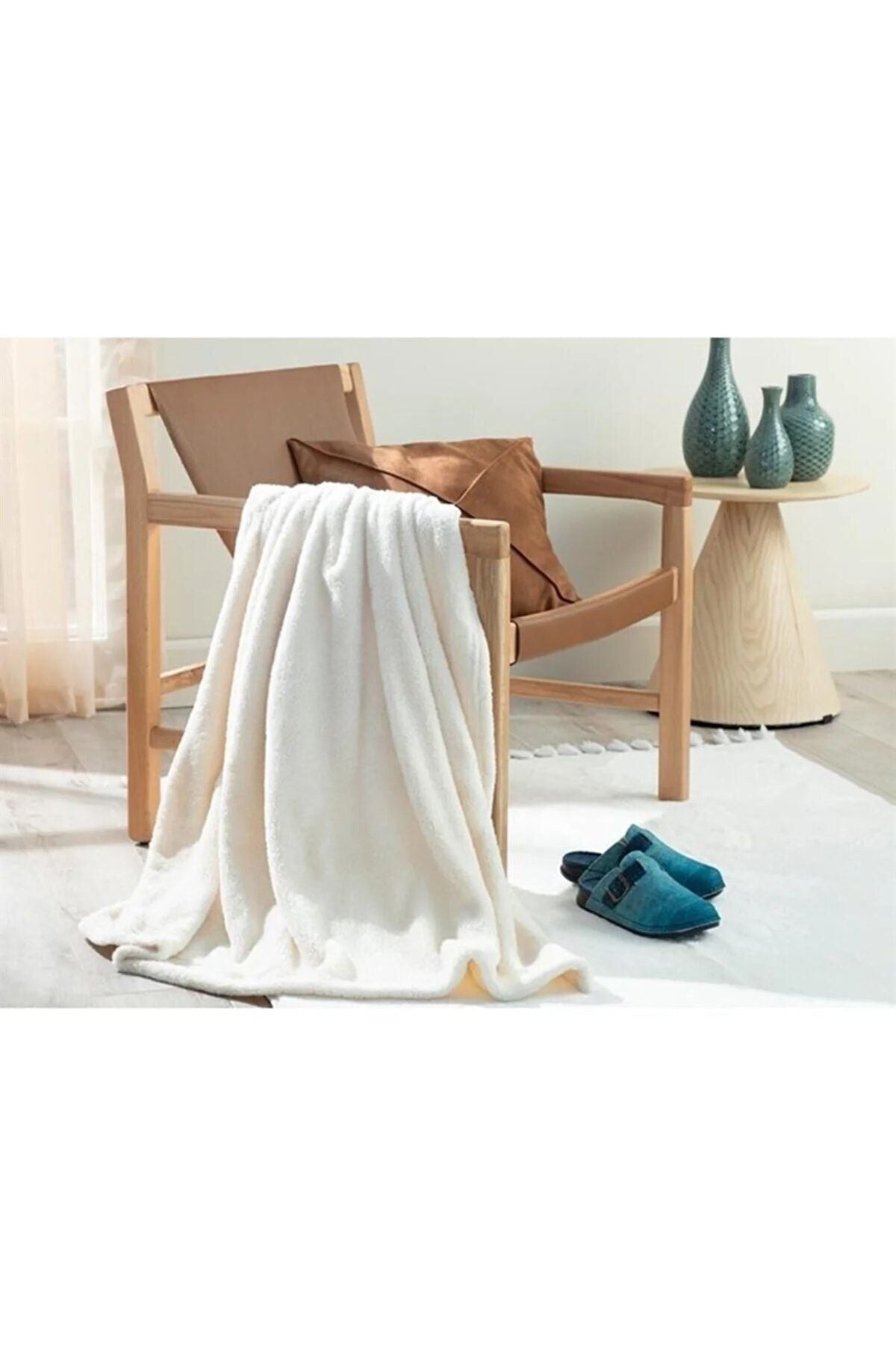 Mulberry White Wellsoft TV Blanket 100x170 Cm 1