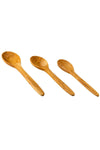 Demy Craft Handmade Olive Wood 3-Piece Large Wooden Spoon Set 3