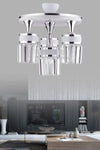 KUZEY AYDINLATMA Aslı 4-Lamp Professional Crystal Stone White Chrome Gilded Luxury Modern Chandelier 1