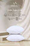 ARTE VIVA 2-Piece Pillow Cover Inner Pillow 45x45 350 gr Bead Silicone Fiber Pillow Insert - Antiallergic Material 4