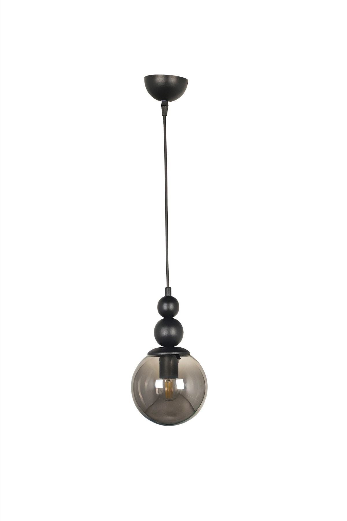 Begüsa Infinite Single Pendant Black Smoke Glass 2