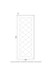 Camexstore Cx12001 - Camex Decorative Diamond Pattern Full-Length Mirror 4