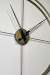 AGA KONSEPT Scandinavian XXL 90 Cm Gold, Spanish And Scandinavian Style Wrought Iron Metal Minimalist Wall Clock 5