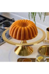 Lussobrand 2 Piece Luxury Rectangular And Round Footed Cake And Pastry Serving Stand Bridal Set 2