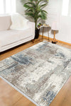 ALAADDIN CARPET Faded Pattern Digital Print Washable Non-Slip Stain-Resistant Living Room Rug 1