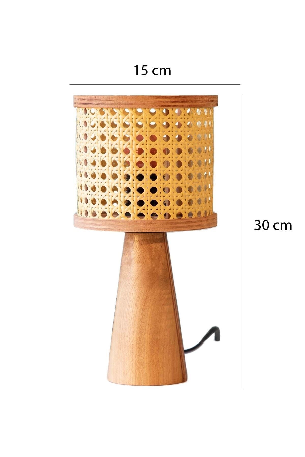 Ahşap Fabrikası Istanbul Series Mini Beyoğlu Cane Wooden Lamp 2