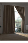 Demor Home High-Quality Beige Blackout Curtain with Pleated Heading Single Panel 1