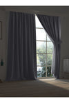 Demor Home High Quality Gray Blackout Curtain with Pleated Tape Single Panel 1