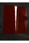 Demor Home High Quality Terracotta Blackout Curtain Single Panel with Tape Pleats 2