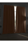 Demor Home High Quality Light Brown Blackout Curtain with Pleated Tape Single Panel 2