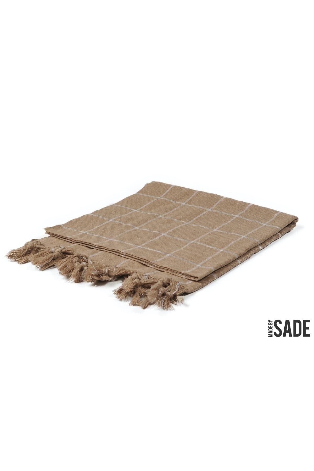 Made By Sade Picnic Blanket & Tablecloth Milky Coffee Checkered 3