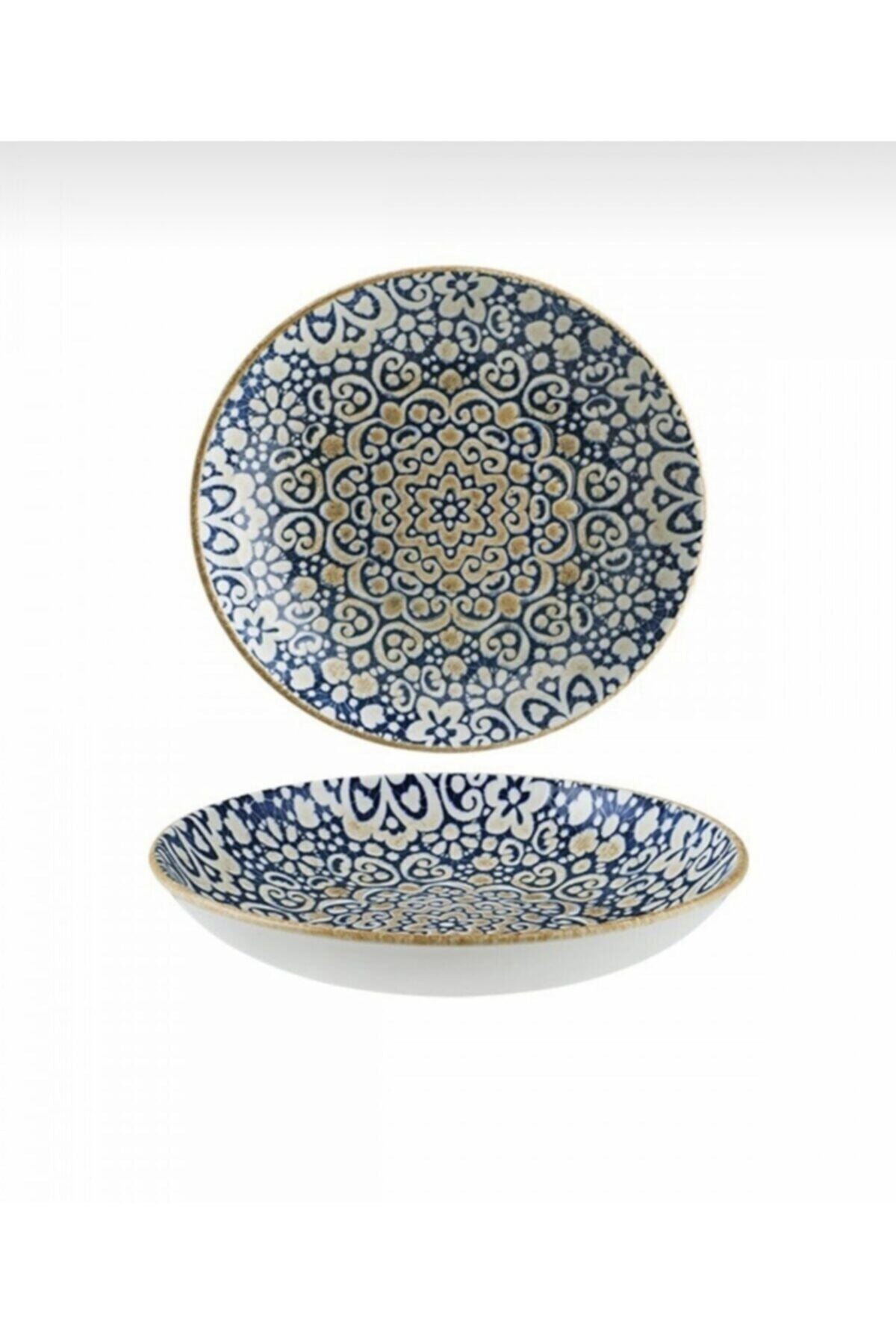 Bonna Porselen Alhambra Series 6-Piece Deep Dinner Plate 20 Cm 3