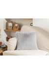 English Home Fluffy Plush Cushion Cover 45x45 cm Light Grey 1