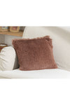 English Home Fluffy Plush Cushion Cover 45x45 cm Dark Rose 2