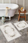 Alaaddin Carpet Non-Slip Washable 2-Piece Set 60x100 50x60 Bathroom Rug and Toilet Set 1