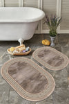 ALAADDİN CARPET Non-Slip Washable 2-Piece Set 60x100 50x60 Bathroom Rug Bathroom Mat Toilet Set 1