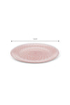 Karaca Cake Plate Lace Pink White 7 Piece Cake/Dessert Set Pink Round 33 6+ BPA Free Glass Modern 7