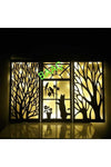 BAAÇ Decorative Illuminated 3-Piece Wooden Wall Panel 2