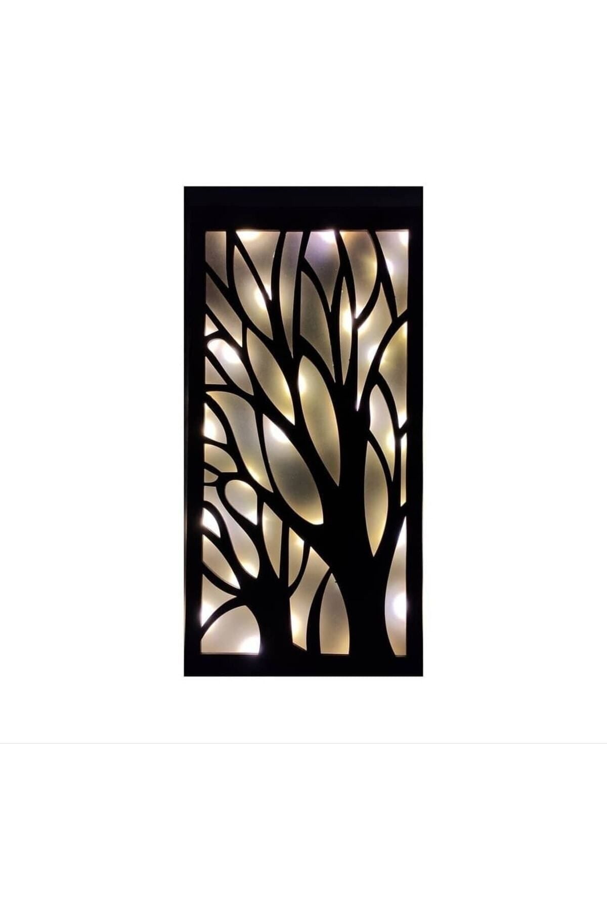 BAAÇ Decorative Illuminated 3-Piece Wooden Wall Panel 5