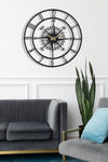 Muyika Design Muyika Bunnela Compass Metal Black Silent Mechanism Wall Clock 50x50cm Mds-50 2