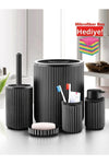 Markam Burada Plus Bathroom Set 5-Piece Black New Generation 1