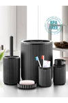 Markam Burada Plus Bathroom Set 5-Piece Black New Generation 2