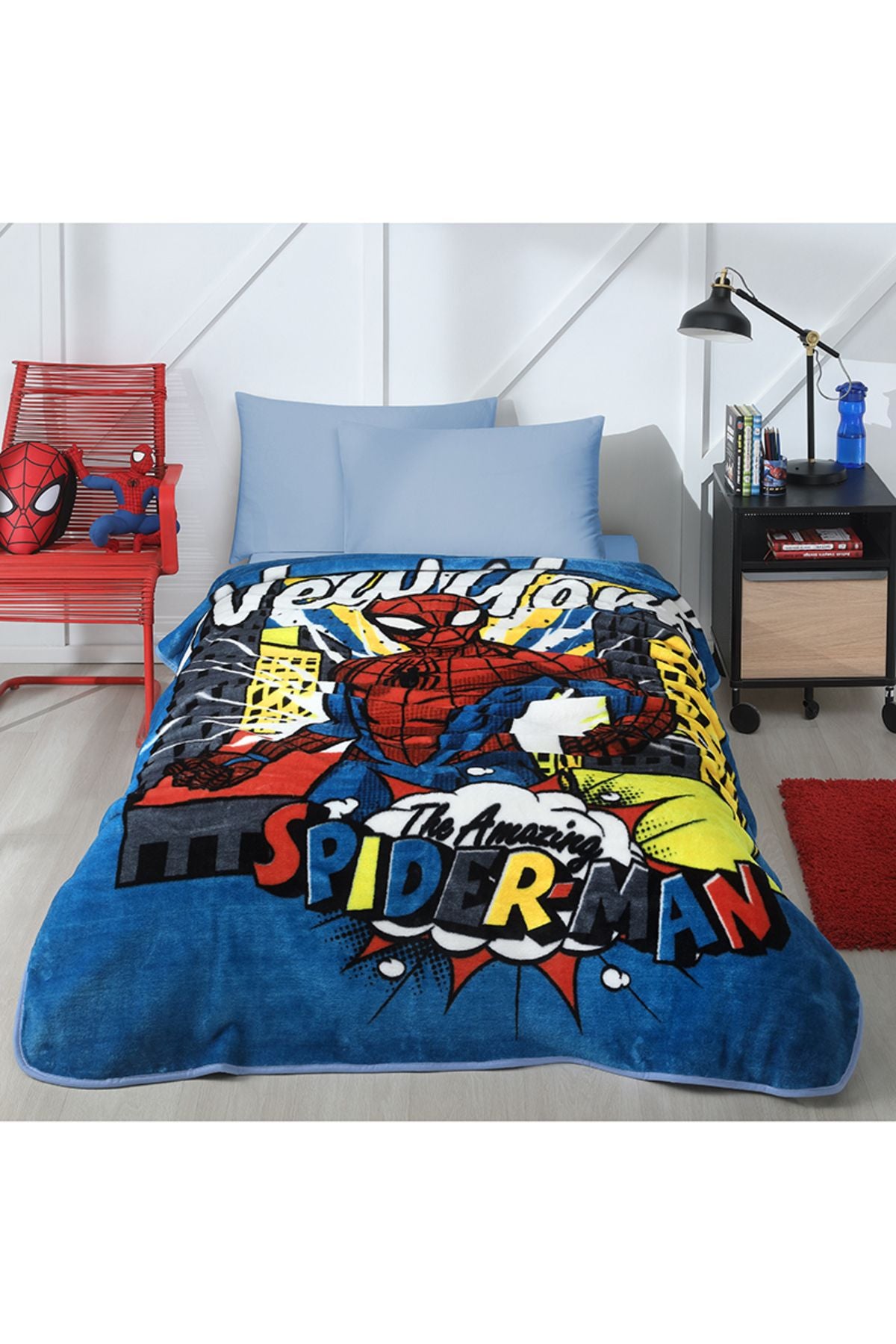 Özdilek Spiderman New York Disney Licensed Single Children's Blanket 155x215 Cm 2