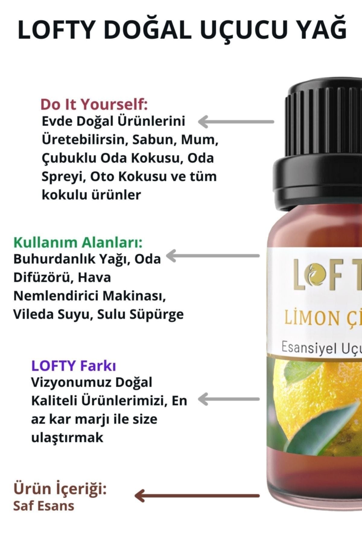 Lofty Lemon Blossom Essential Oil Burner Essence Room Fragrance Essential Oil Burner Oil 10ml 4