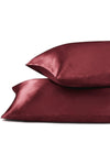 EVYA Silk Satin 50x70 Cm Pillowcase 2 Pcs Hair Scrunchie Curly Hair Burgundy 2 Pcs 5