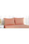 VentiSette 2 Pieces Salmon Color Cotton Zippered 50x70 cm Pillowcase 1