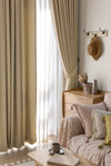 De'Vor Velvet Look Thick Curtain Beige 2