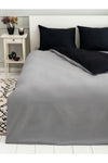 Mer-tim Ezberbozan Ev Tekstili Mer-tim Pamuklu Ranforce Double Size 200x220 Double-Sided Duvet Cover Black-Grey 2