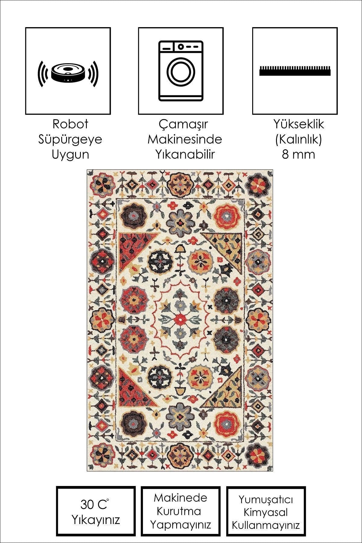 Confidence Home Digital Printed Washable Non-Slip Carpet for Living Room, Kitchen, and Runner 2