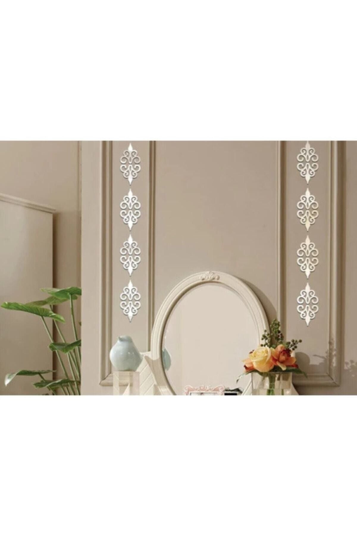 Dekoralife Motif-Border Decorative Plexiglass Mirror (Self-Adhesive) 7x7cm - 10 Pieces 1