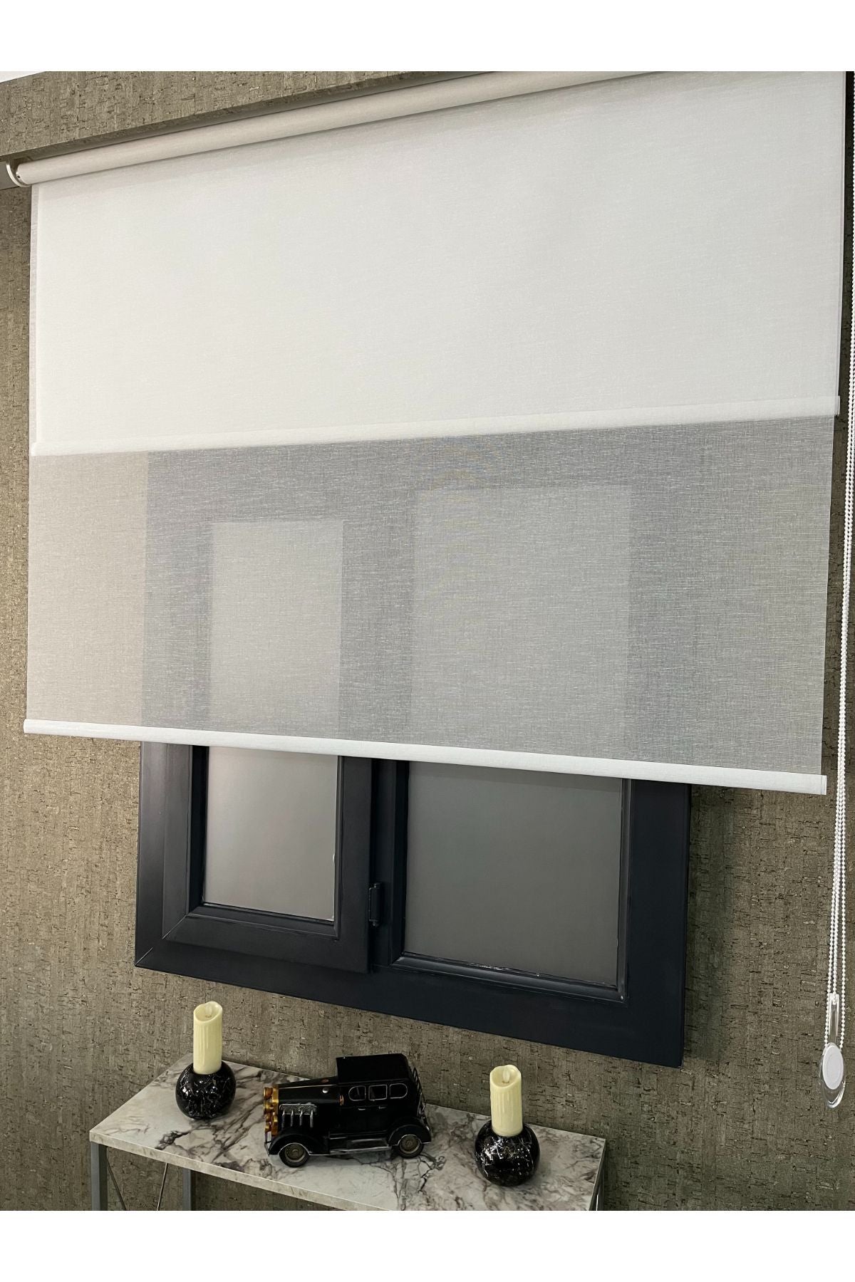 VOLPER MEKANİK Volper Vp1075 Double Mechanism Tulle And Roller Blind White 2