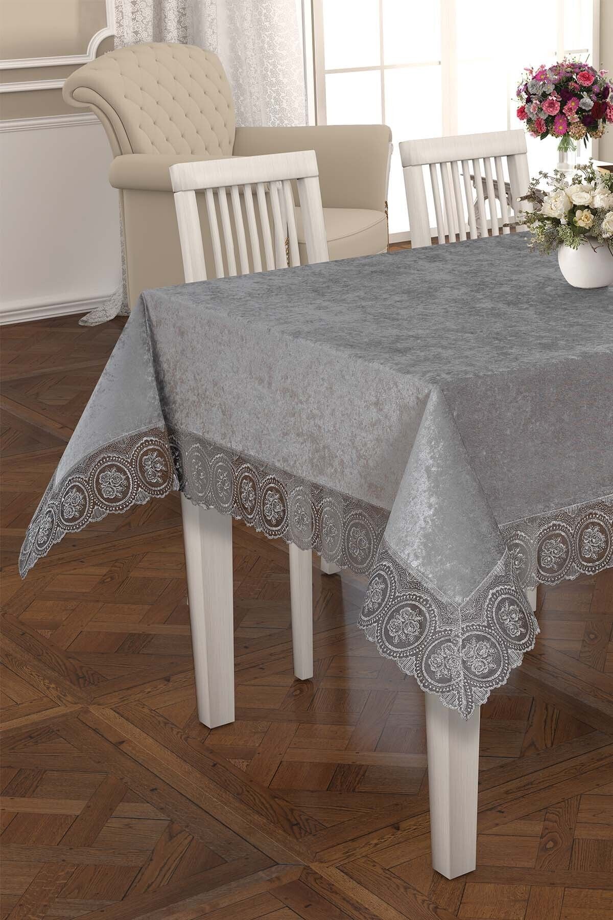 Laura Casa Luxury Velvet Tablecloth 5