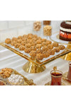 Housess Luxury Rectangular Footed Cake And Pastry Stand Presentation Set 1