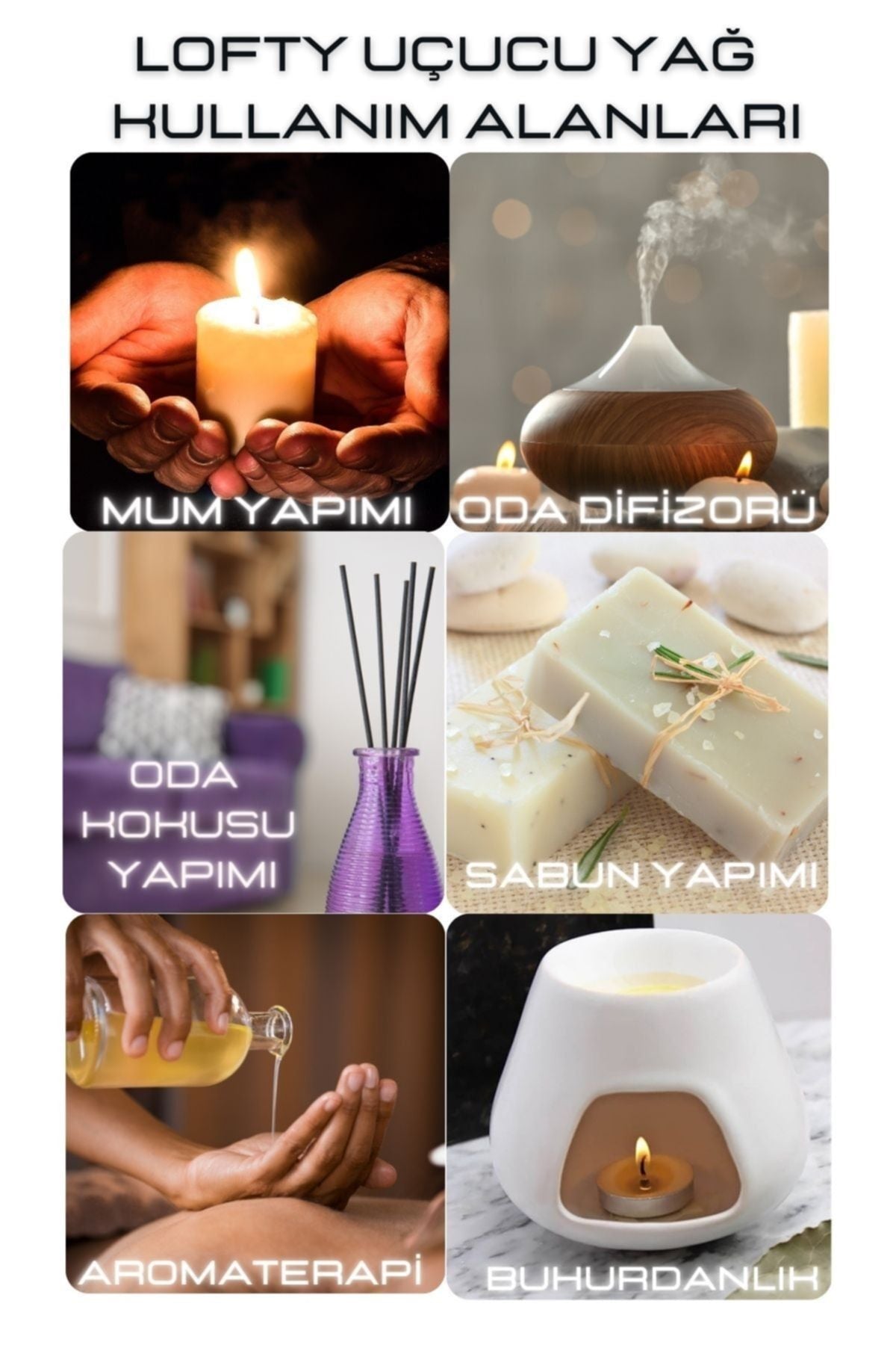 Lofty Hanımeli Essential Oil Burner Essence Room Fragrance Essential Oil Burner Oil 10ml 5